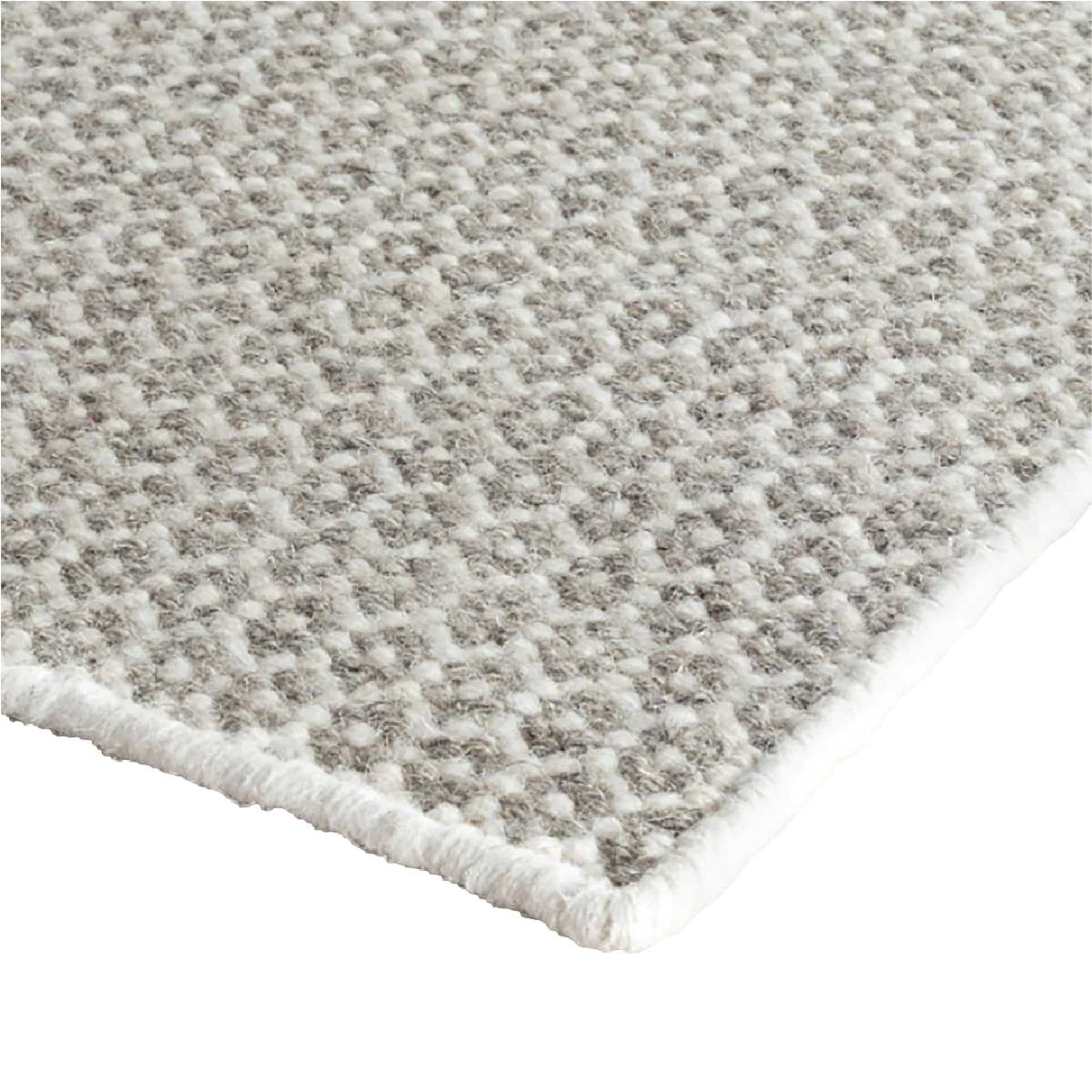 Honeycomb Handwoven Wool Rug - Grey