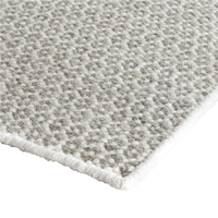 Honeycomb Handwoven Wool Rug - Grey
