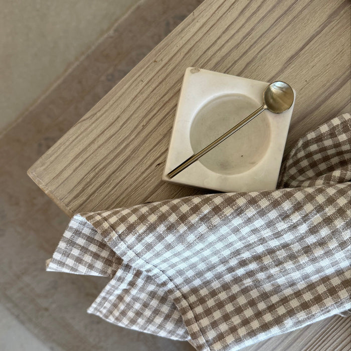 Marble & Brass Salt & Pepper Dish