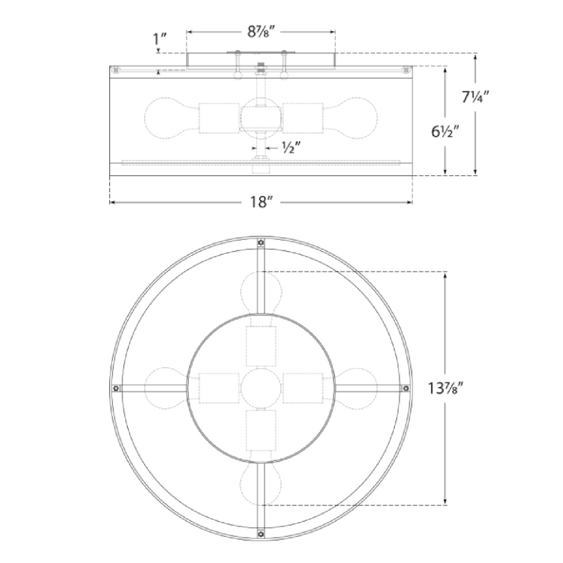 Walker Flush Mount