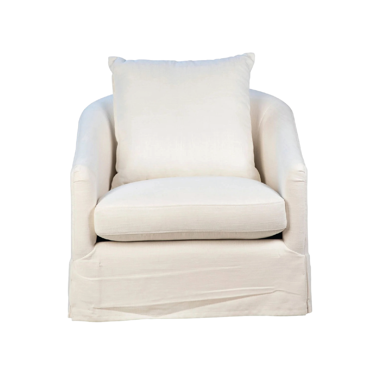 London Swivel Chair - White – Acres Market & Interiors