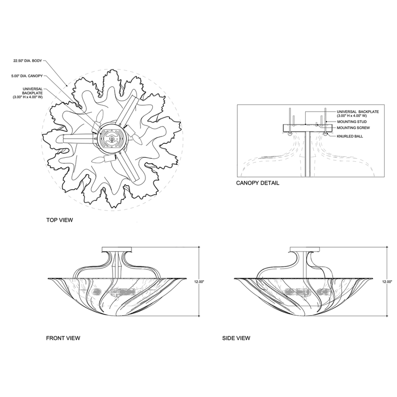 Hadley Semi-Flush Mount