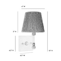 Piper Sconce - Noir