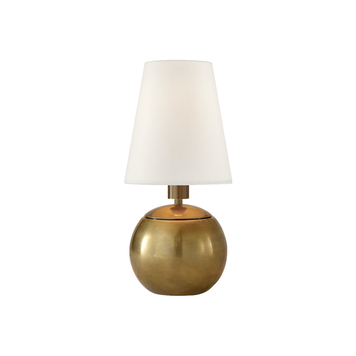 Tiny Terri Round Accent Lamp - Brass