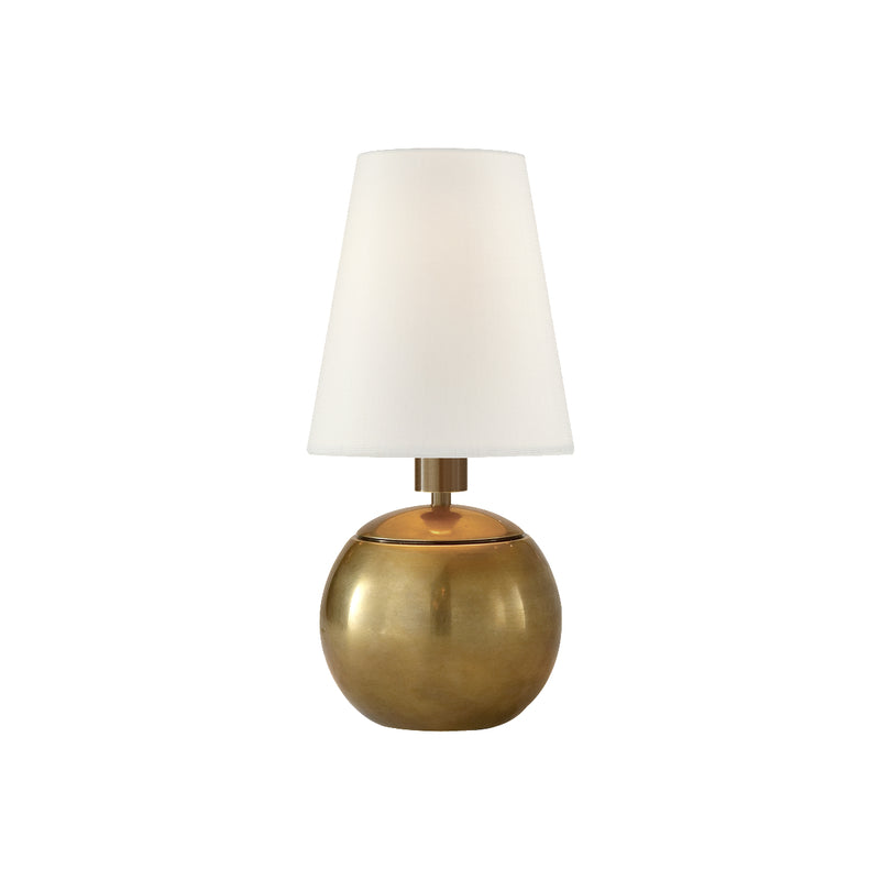 Tiny Terri Round Accent Lamp - Brass