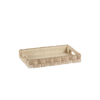 Small Abaca Rope Rectangular Tray