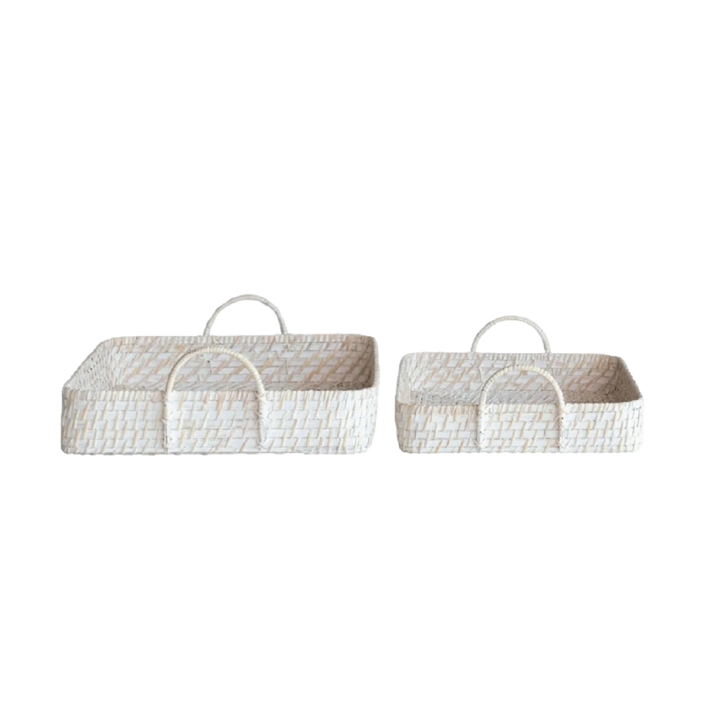 Willow Bamboo Basket Trays