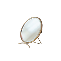 Rosewood Antique Brass Mirror