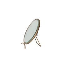 Rosewood Antique Brass Mirror