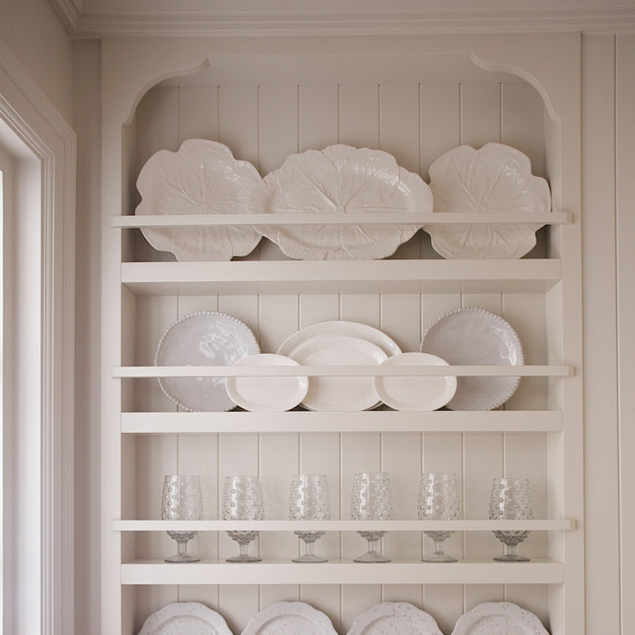 Cabbage Oval Platter - White