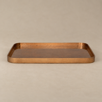Levi Lacquered Tray - Copper Foil