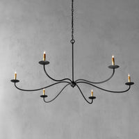 Saxon Large Black Chandelier