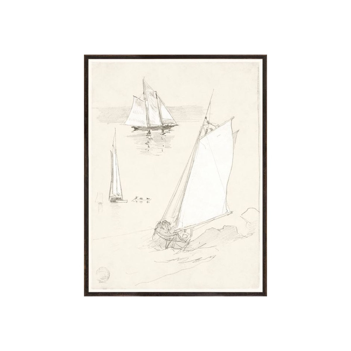 Schooners No. 01 Framed Artwork