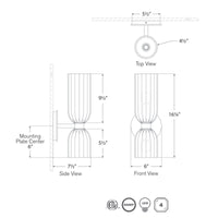 Asalea Double Bath Sconce