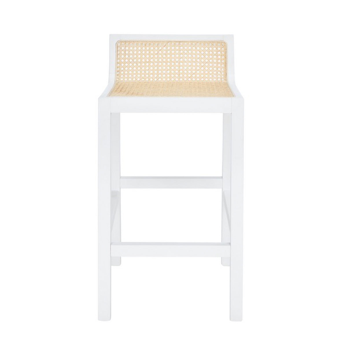 Saylor Low Back Counter Stool - White