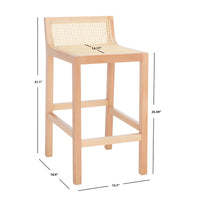 Saylor Low Back Counter Stool - Natural