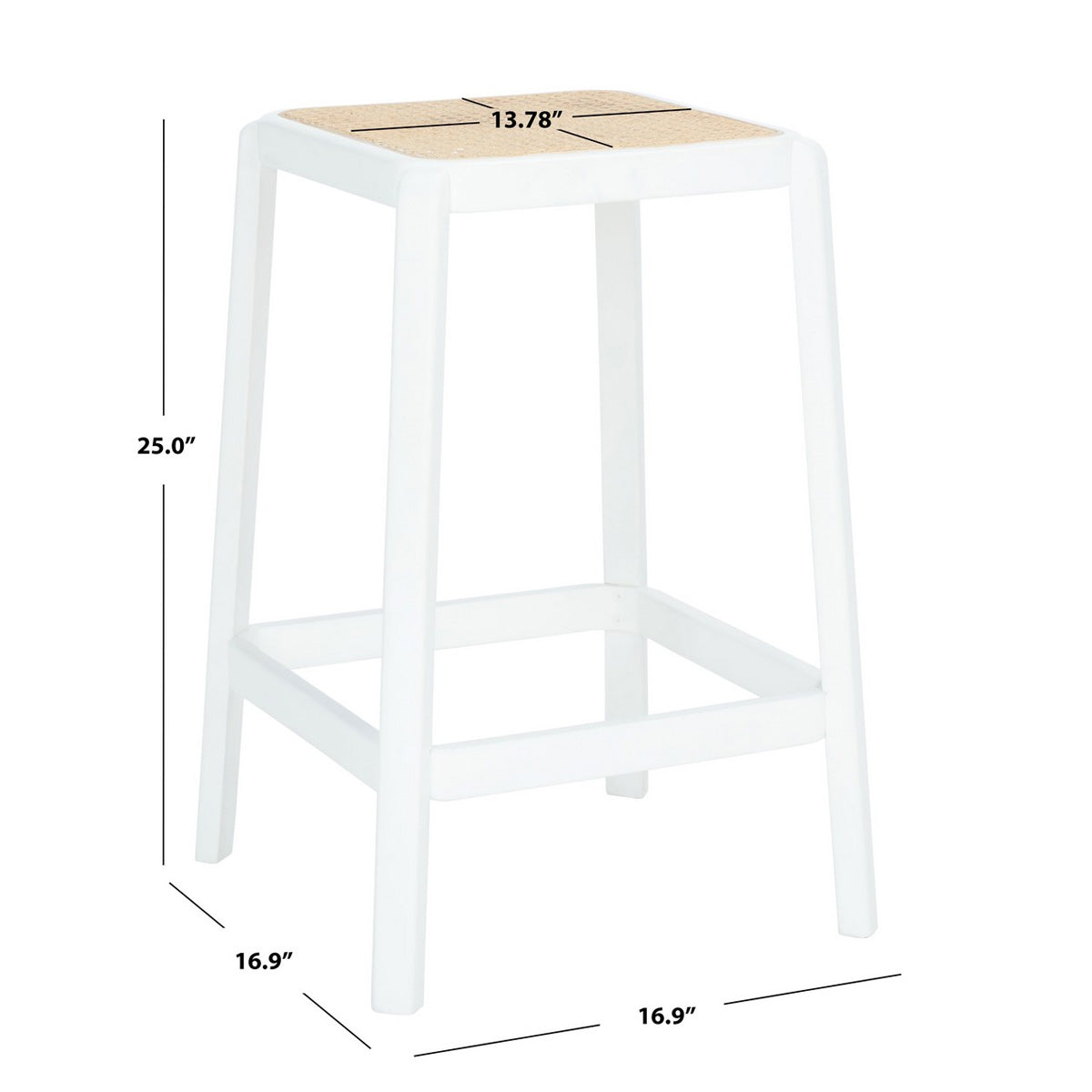 Naomie Counter Stool - White