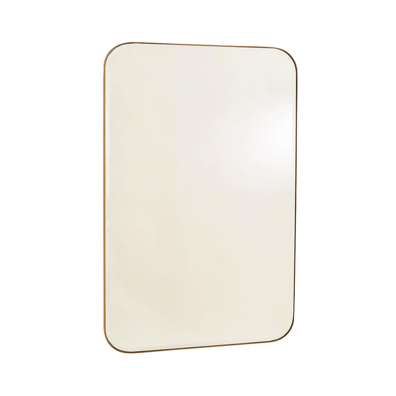 Banded Brass Mirror