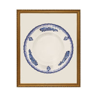 Victorian Blue Plate - Unframed Art Print