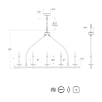 Launceton Large Linear Pendant