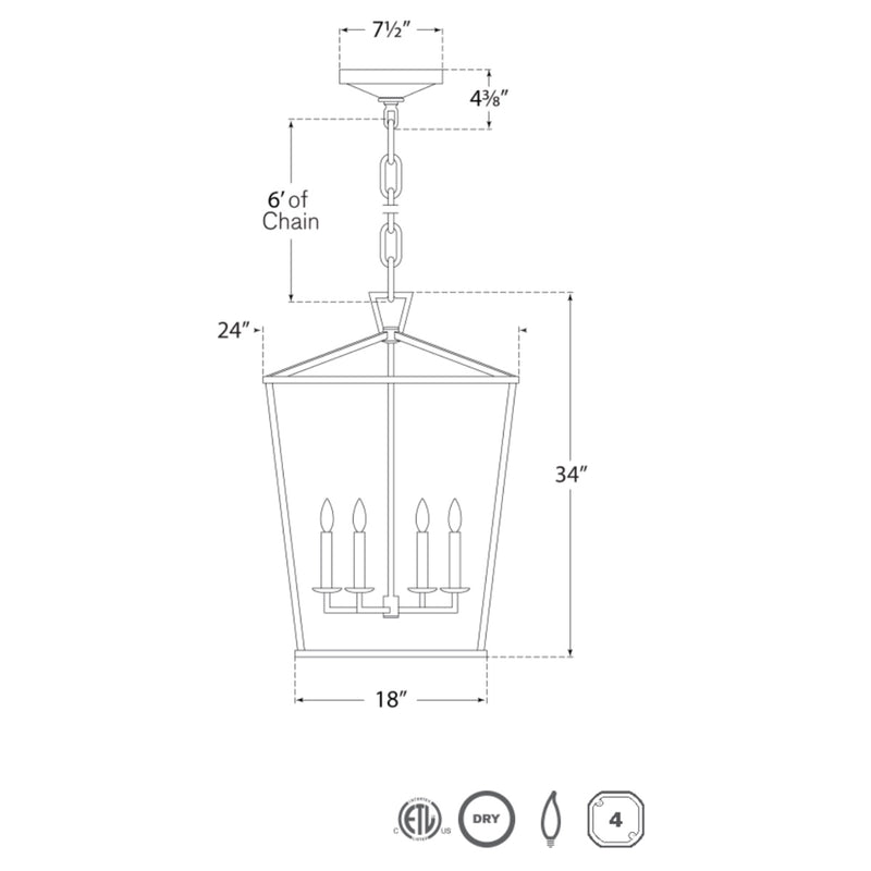 Darlana Pendant Lantern