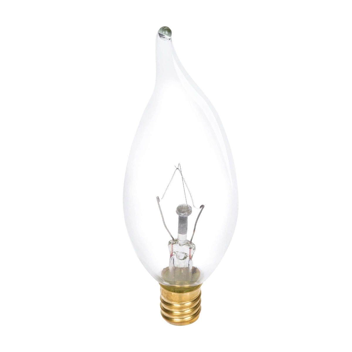 Candelabra Flame Tip Bulb 40 Watt Incandescent Dimmable E12 2700K