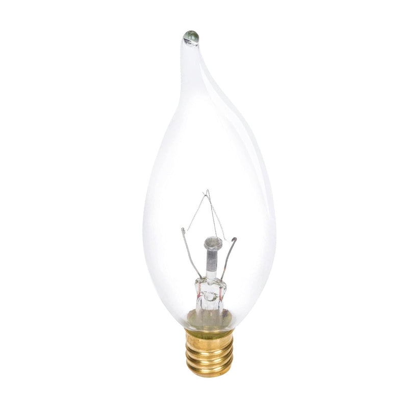 Candelabra Flame Tip Bulb 40 Watt Incandescent Dimmable E12 2700K