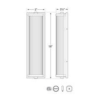 Dresser Glass Rod Light - Long