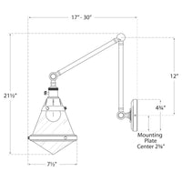Gale Library Wall Light