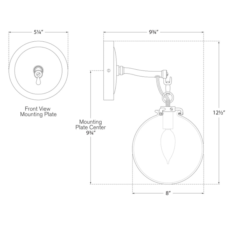 Katie Globe Sconce