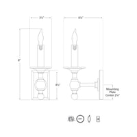 Single Library Classic Sconce