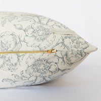 Mabel Pillow Cover - French Blue - 22" x 22"