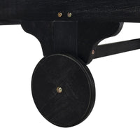 Hampton Chaise with Side Table - Black