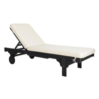 Hampton Chaise with Side Table - Black