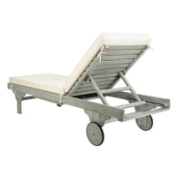 Hampton Chaise with Side Table - Ash Grey