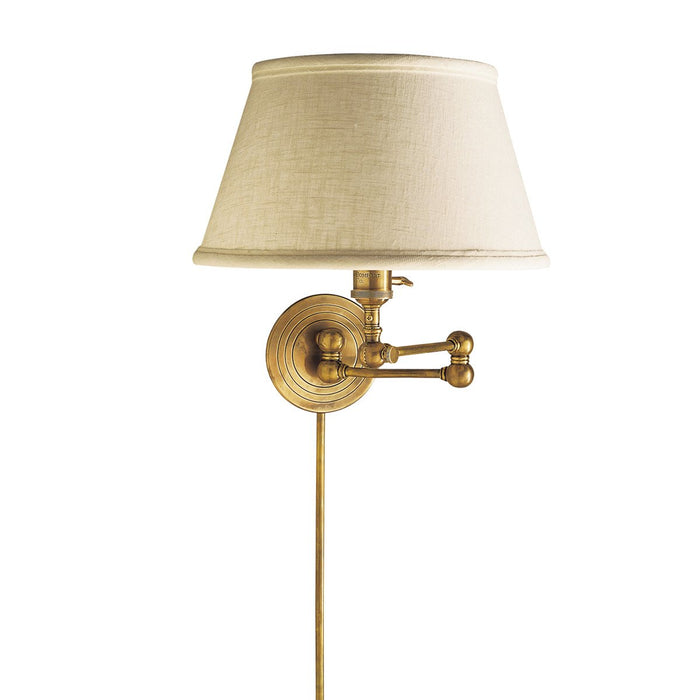 Boston Swing Arm with Linen Shade