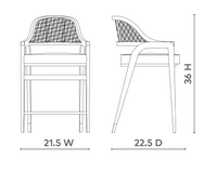 Carter Counter Stool - Black