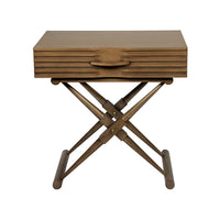 Zanta Nightstand - Saddle Brown